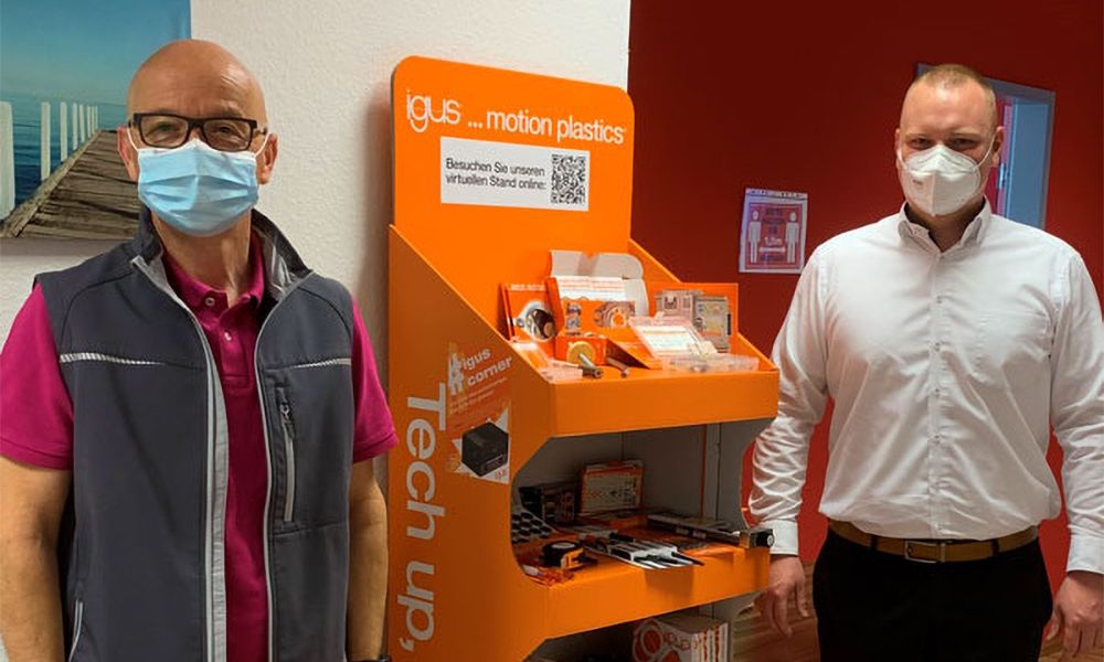 igus Corner als In House Messe bei Heeg Konstruktion- und Maschinenbau GmbH