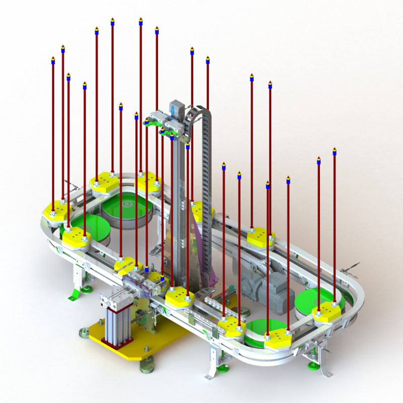 Zuführsystem Kerne Automatisierungstechnik bei Heeg Konstruktion- und Maschinenbau GmbH